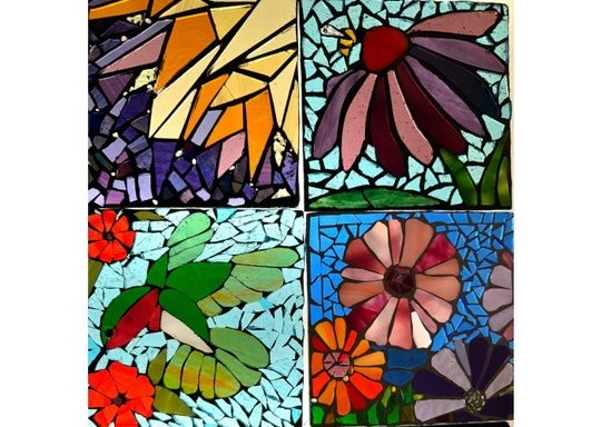 Glass Mosaic Flowers Workshop
