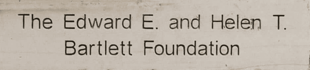 Donation brick of The Edward E. and Helen Turner Bartlett Foundation